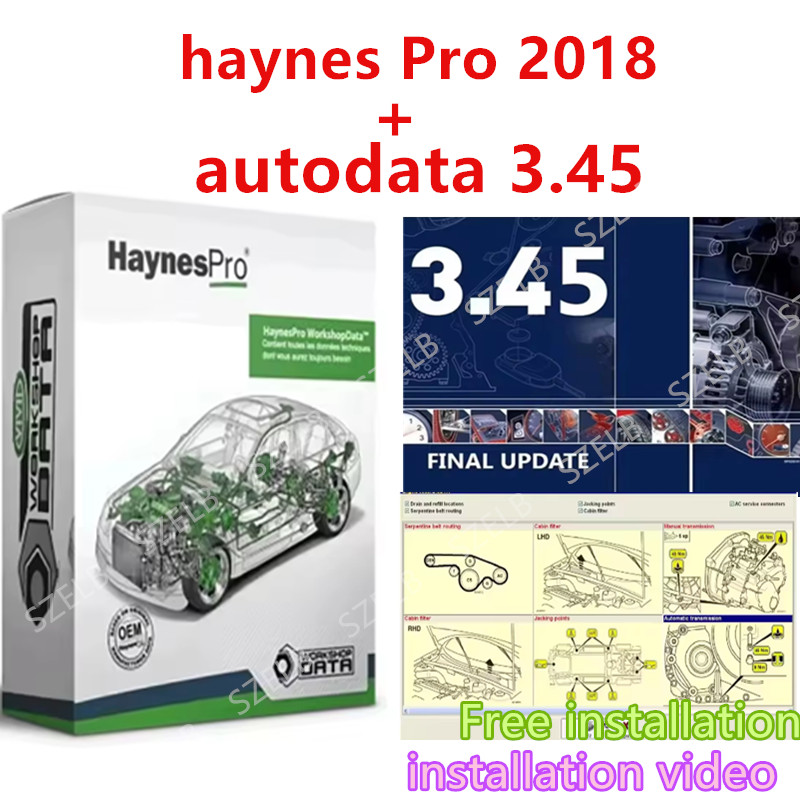 Car Workshop Tools Kit - Haynes Pro（Vivid2018）and Autodata3.45 Atris-Technik Automotive Workshop