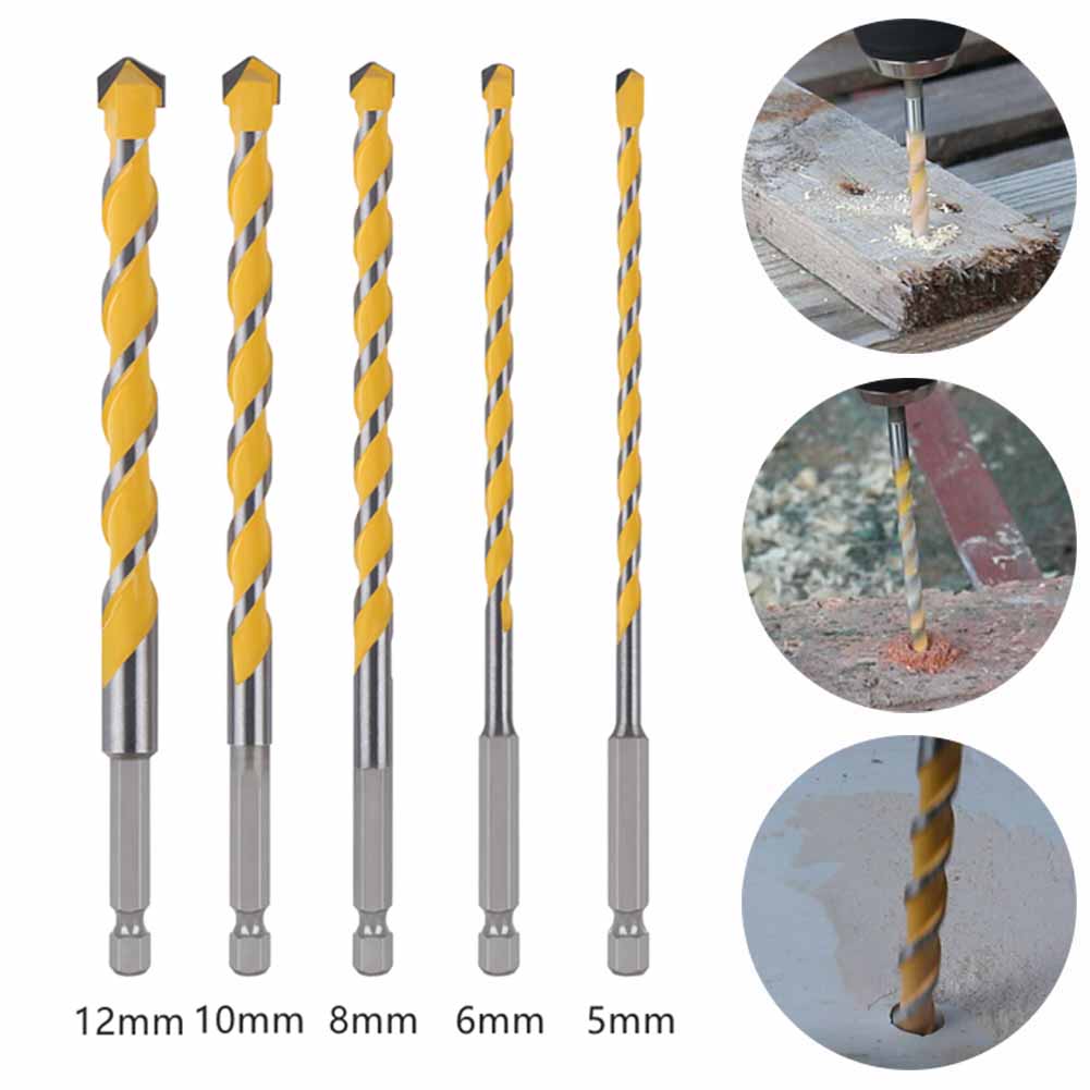 Workshop Cutting Tools - 1pc Hex Shank Drill Bit 5/6/8/10/12mm