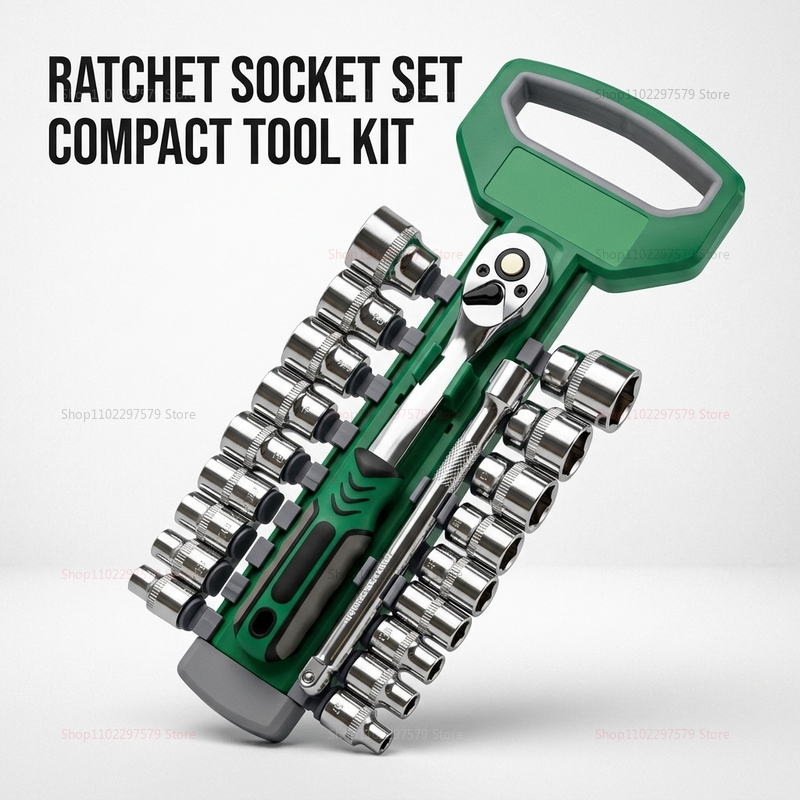 1/4 3/8 Inch Ratchet Socket Se - Car Workshop Tools Kit review and price