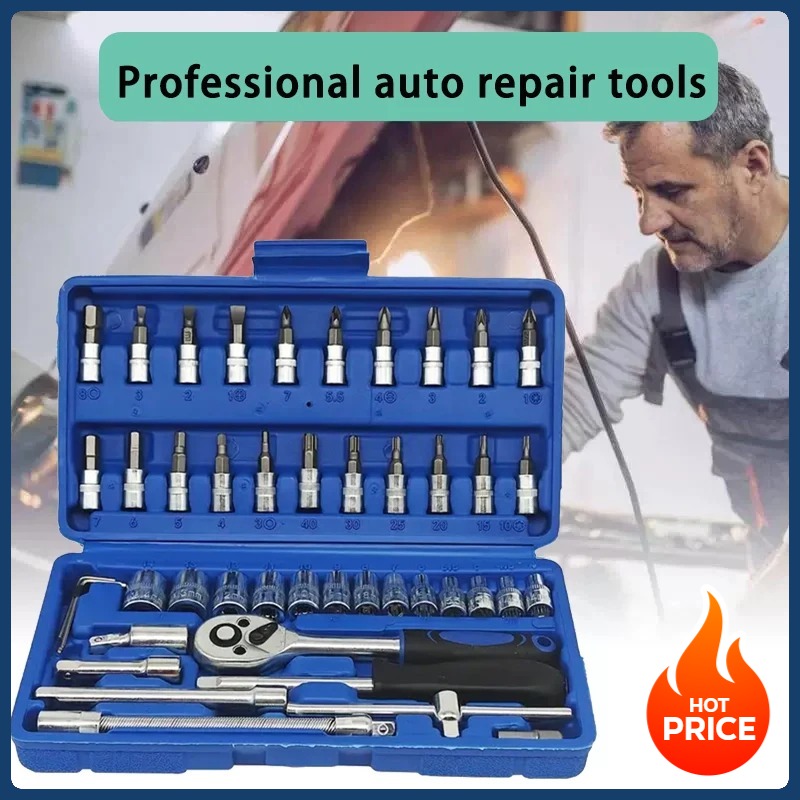 46-in-1 Heavy Duty Automotive  - Car Workshop Tools Kit review and price