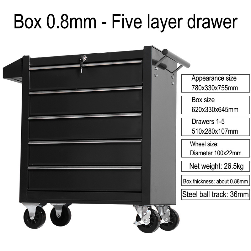 5 Drawer Storage Tool Box Trol - Maintenance Workshop Tools review and price