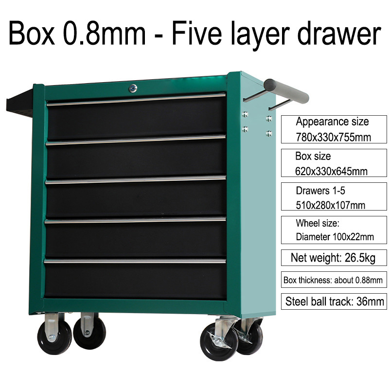 5 Drawer Storage Tool Box Trol - Maintenance Workshop Tools review and price
