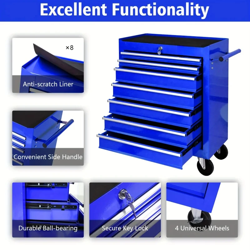 7 Drawers Blue Multifunctional - Car Workshop Tools Kit review and price