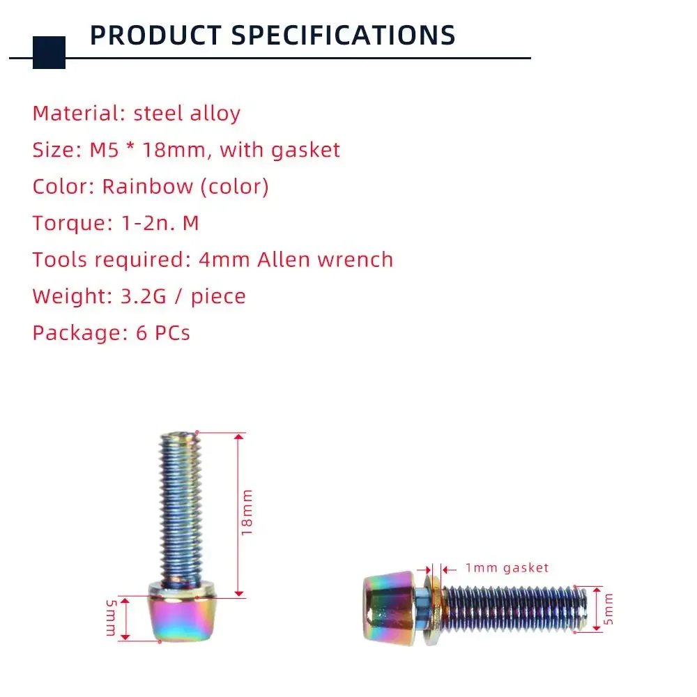 TANKE 6pcs M5 * 18 15mm Bolt S - Screw Organizer Kit review and price