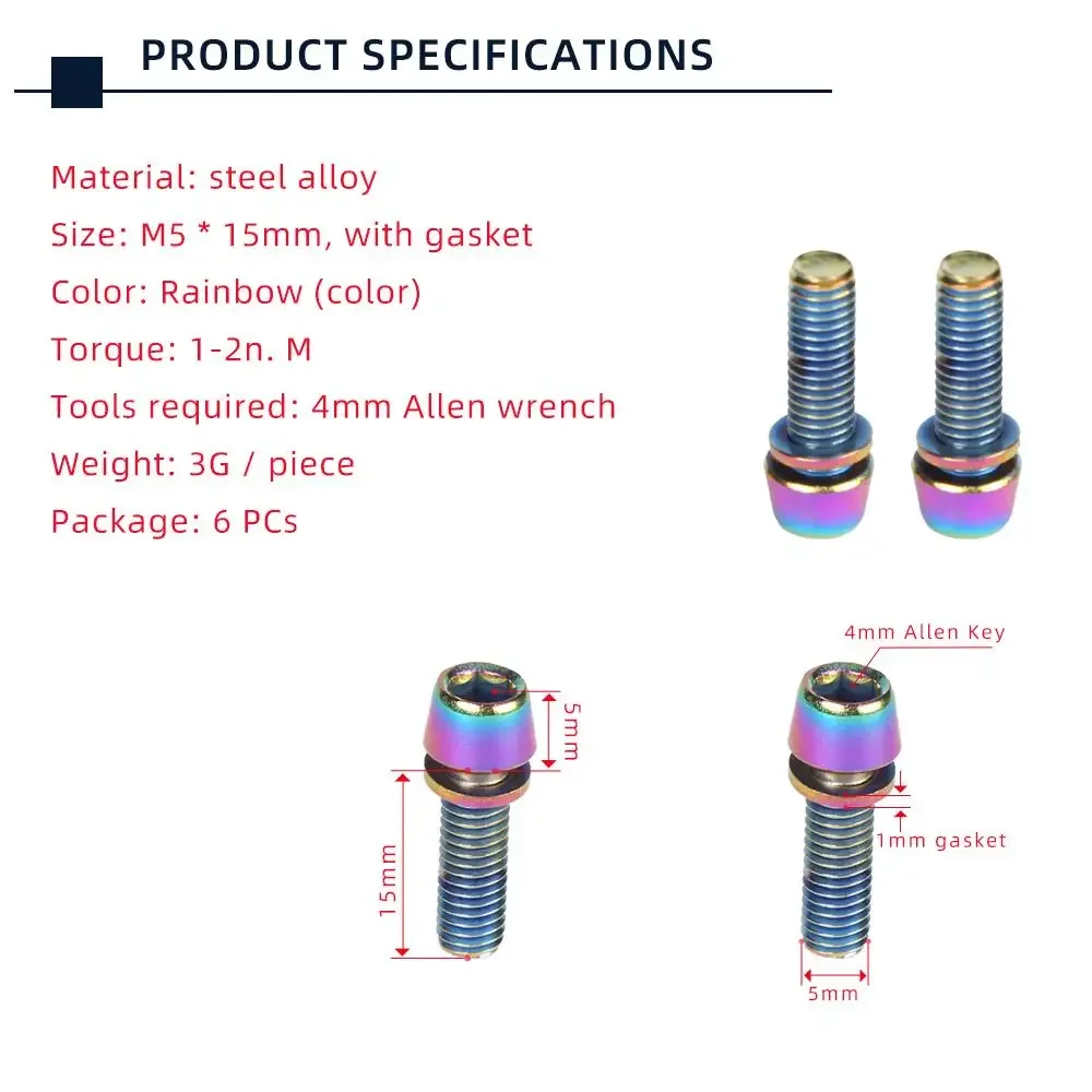 TANKE 6pcs M5 * 18 15mm Bolt S - Screw Organizer Kit review and price