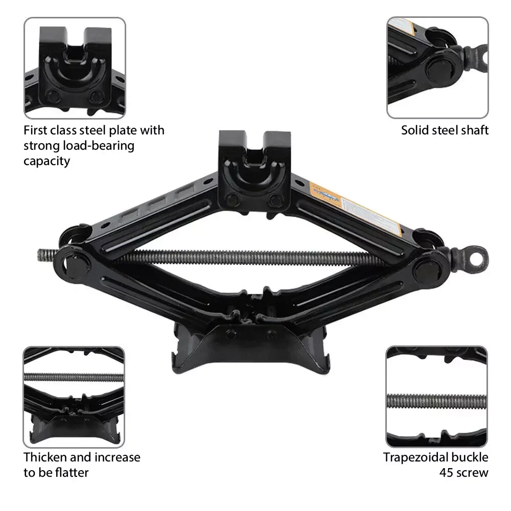 2T/3T Car Scissor Jack Manual  - Workshop Cutting Tools review and price