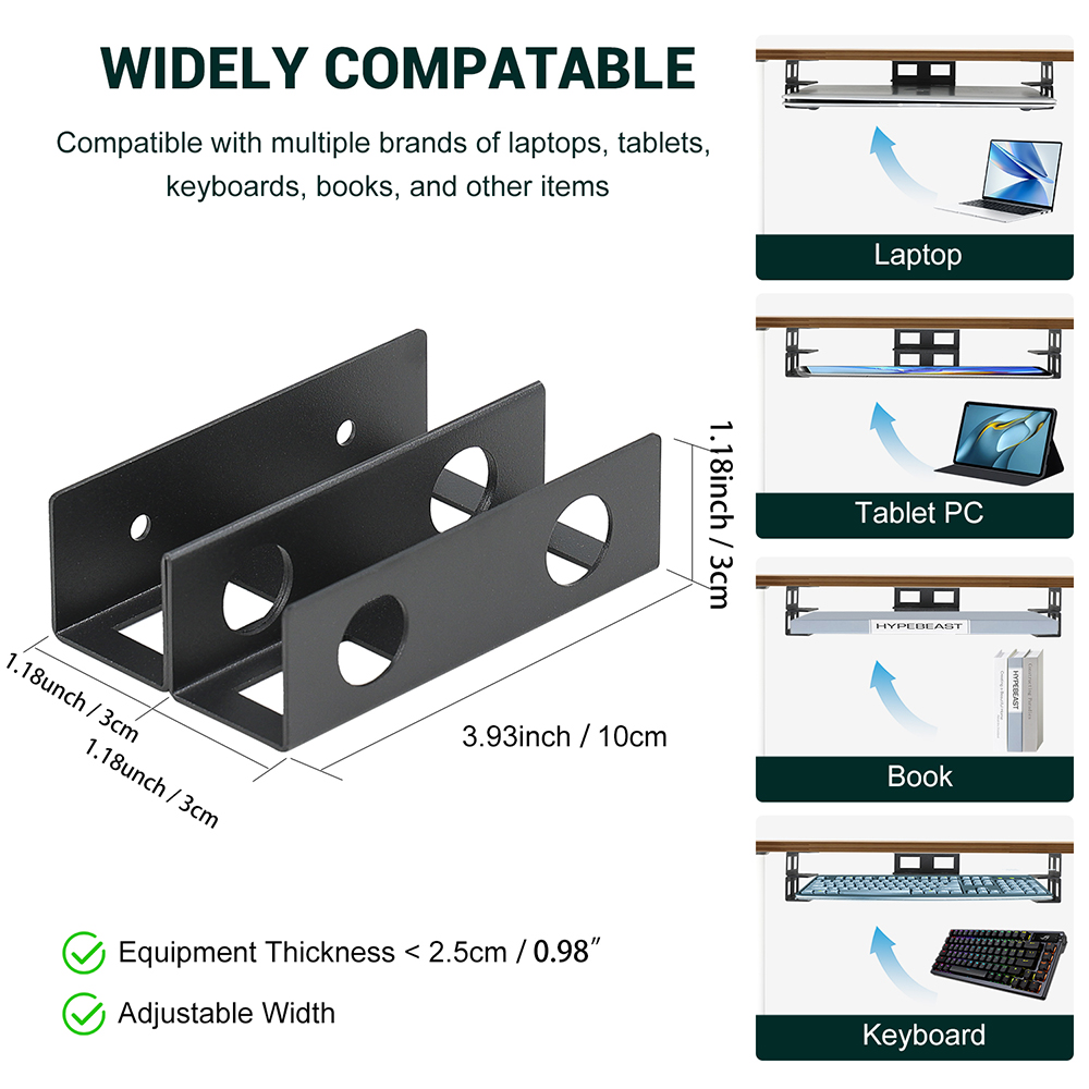 Under Desk Double Decker Lapto - Screw Organizer Kit review and price