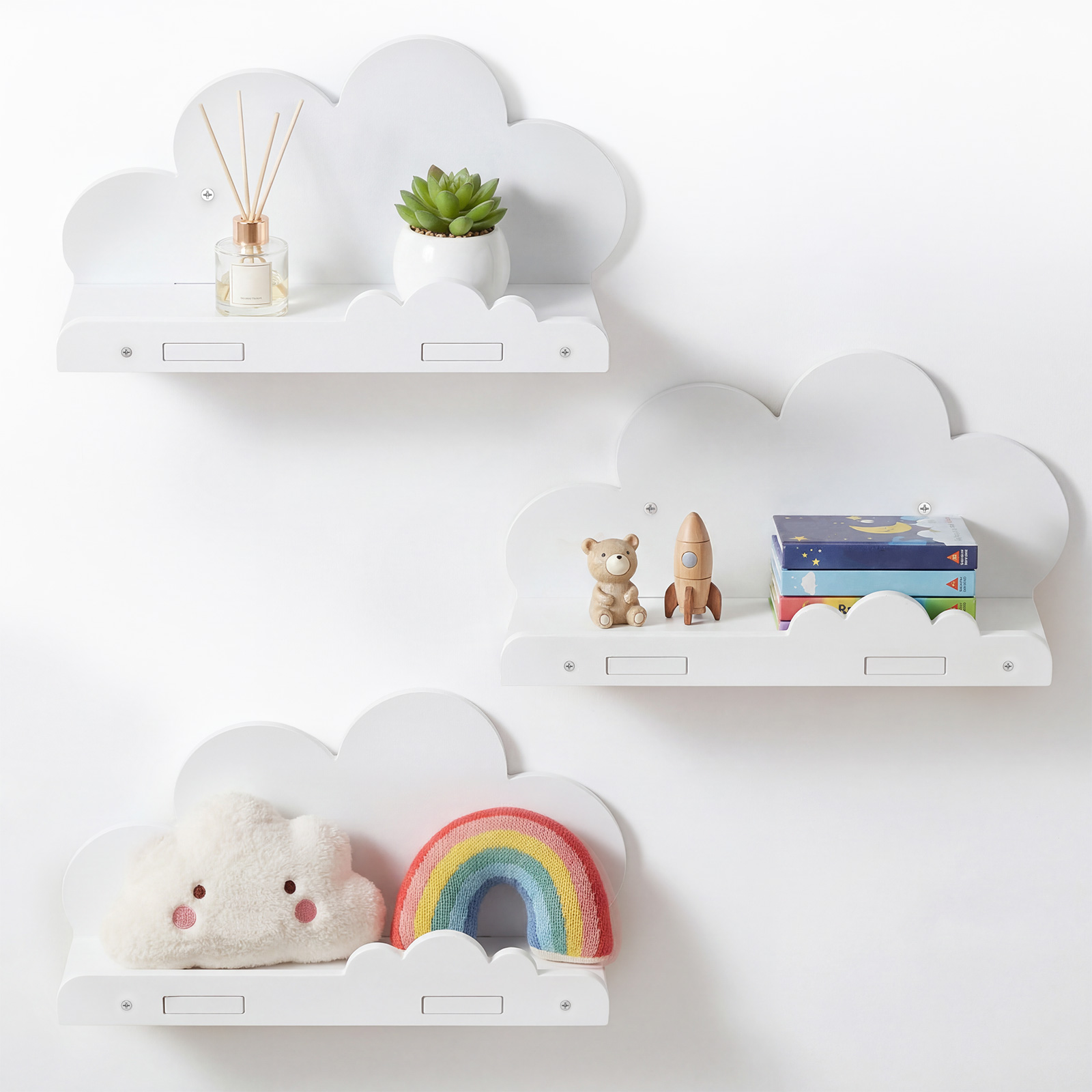 3 Pcs Cloud Shape Floating She - Screw Organizer Kit review and price